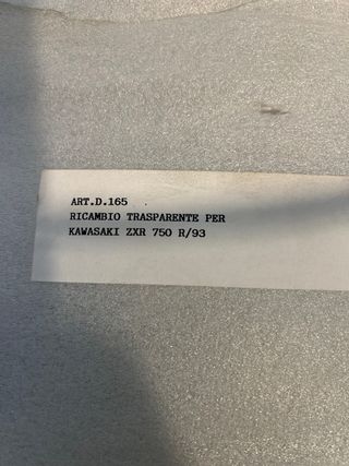 Kawasaki ZXR 750 R/93 - Parabrezza