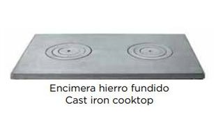 Cocina leña Hergom L07/90 517137 cromo