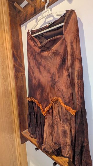 Falda larga marrón boho