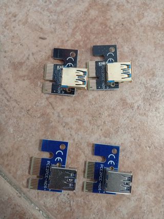 8x Riser PCI-E 1x a 16x