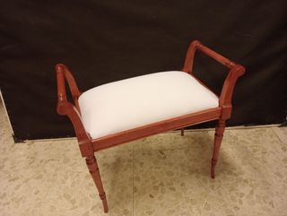 Banqueta y mesilla: conjunto madera