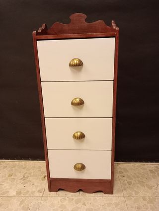 Banqueta y mesilla: conjunto madera