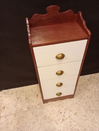 Banqueta y mesilla: conjunto madera