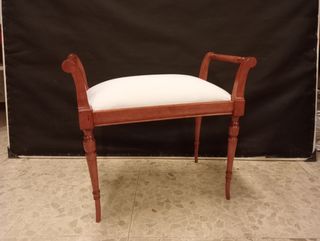 Banqueta y mesilla: conjunto madera