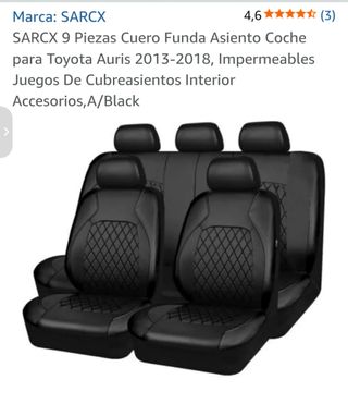 Fundas asientos coche Toyota Auris 2013-2018