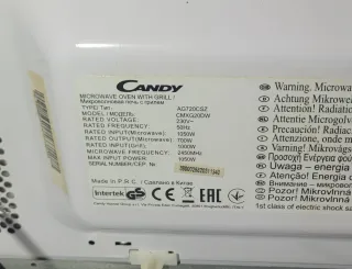 Microondas Candy digital con grill.