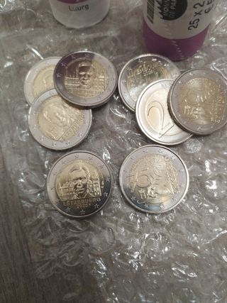 Pareja monedas 2€ Luxemburgo 2025