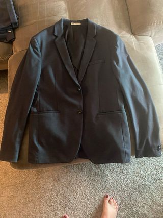 Traje Zara azul - chaqueta y pantalón