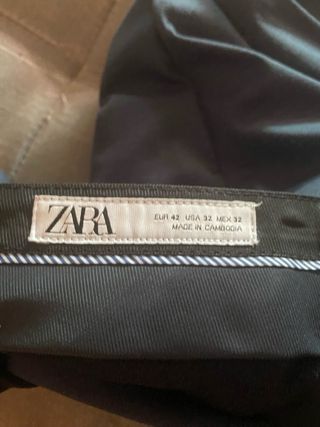 Traje Zara azul - chaqueta y pantalón