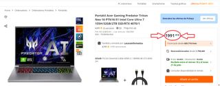 Acer Predator Triton Neo 32GB RTX 4070 Win11 Pro