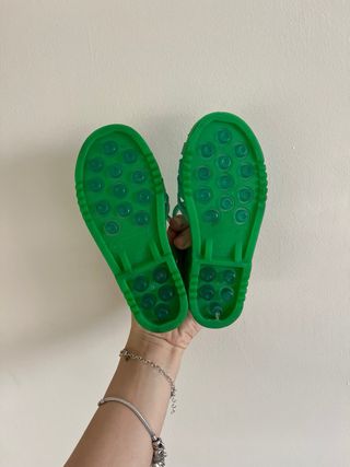 Sandali antiscivolo da socglio mare bambini verdi