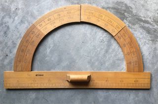 Goniometro legno vintage scuola