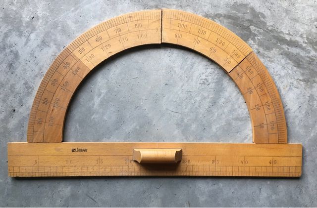 Goniometro legno vintage scuola