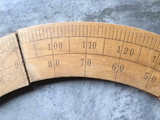 Goniometro legno vintage scuola