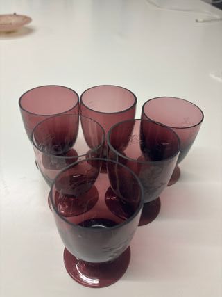 Bicchierini liquore viola - vetro