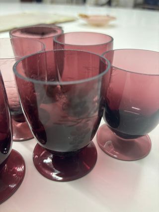 Bicchierini liquore viola - vetro