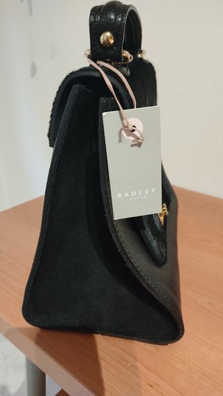 Bolso negro piel - bandolera
