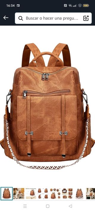 Mochila Marrón Leathario
