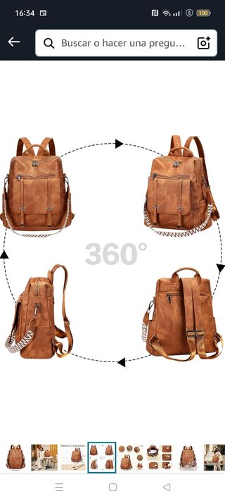Mochila Marrón Leathario
