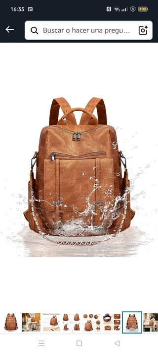 Mochila Marrón Leathario
