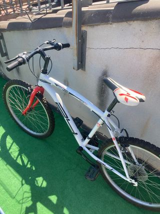 Bicicleta montaña blanca