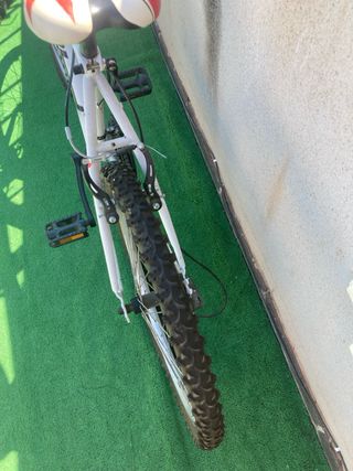 Bicicleta montaña blanca
