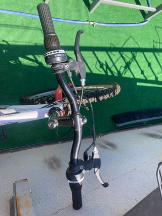 Bicicleta montaña blanca