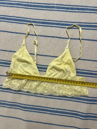 Sujetador Triángulo Amarillo - Talla S