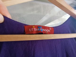 Camiseta morada volantes talla grande 