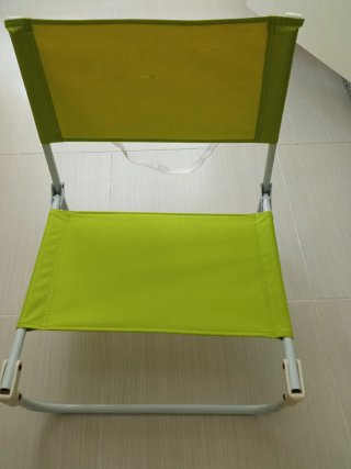 Silla playa plegable verde pistacho 16€