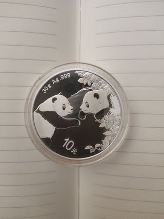 Pack de 4 Monedas de plata Panda China