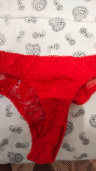 Intimo rosso tg M - reggiseno e perizoma