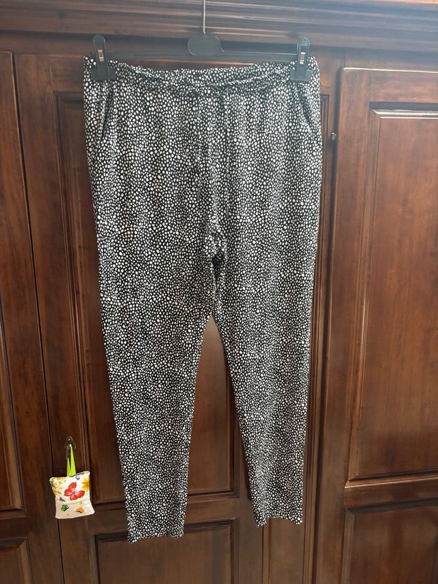 Pantaloni Kiabi - Bianco&Nero Tg 46 donna