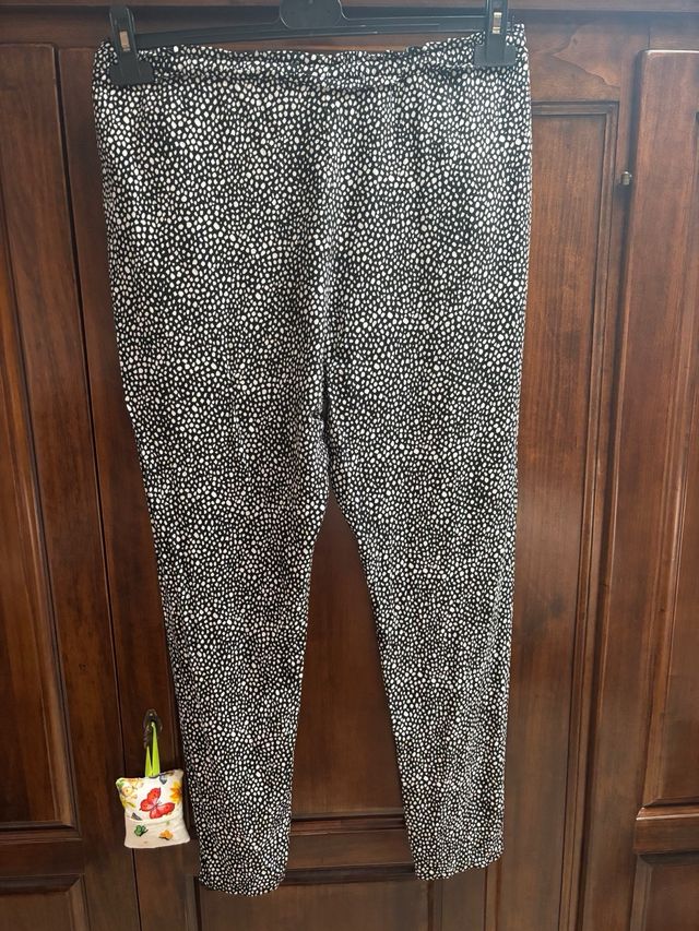 Pantaloni Kiabi - Bianco&Nero Tg 46 donna