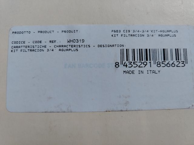 Filtro Agua Aquaplus Waterhome