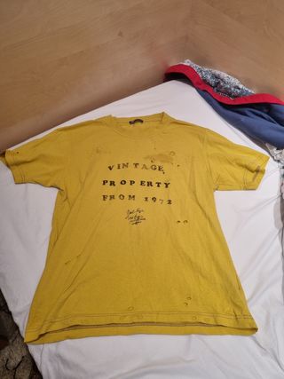 Camiseta Vintage Amarilla Talla S