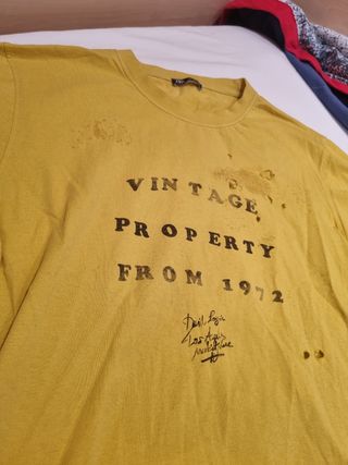 Camiseta Vintage Amarilla Talla S