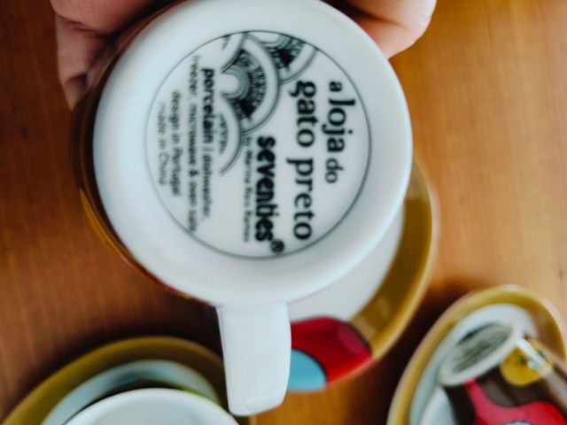 Juego 6 Tazas Café Vintage