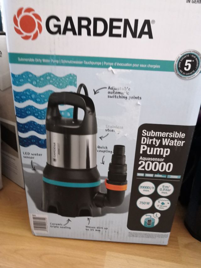 Bomba Agua Gardena Aquasensor 20000