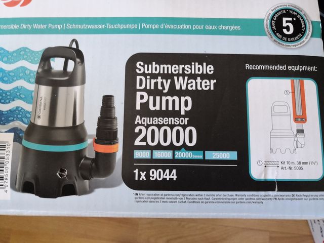 Bomba Agua Gardena Aquasensor 20000