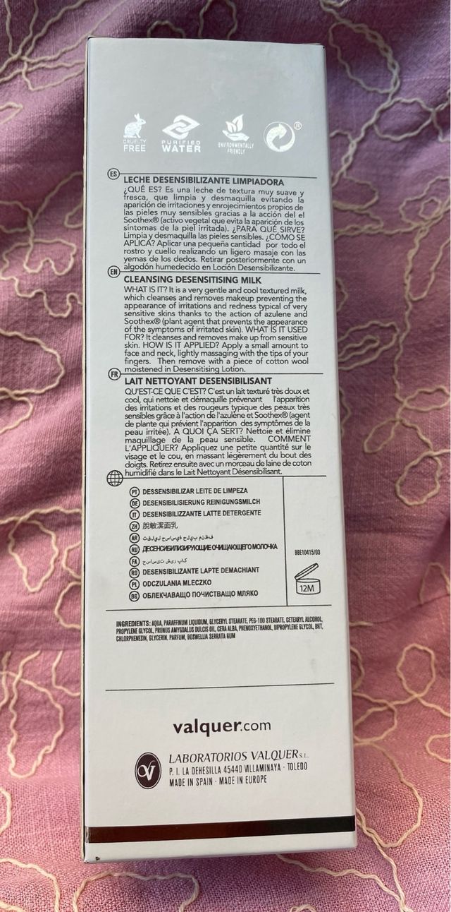 Leche limpiadora d'bullón - Piel sensible