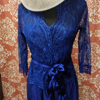 Vestido Amitię azul XL - fiesta