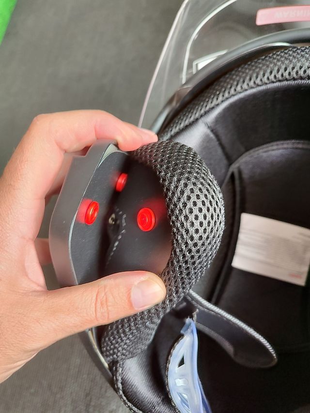 Casco moto jet gris talla L unisex