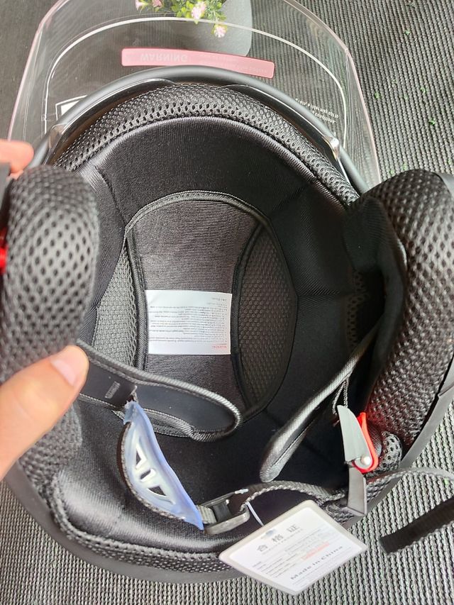 Casco moto jet gris talla L unisex