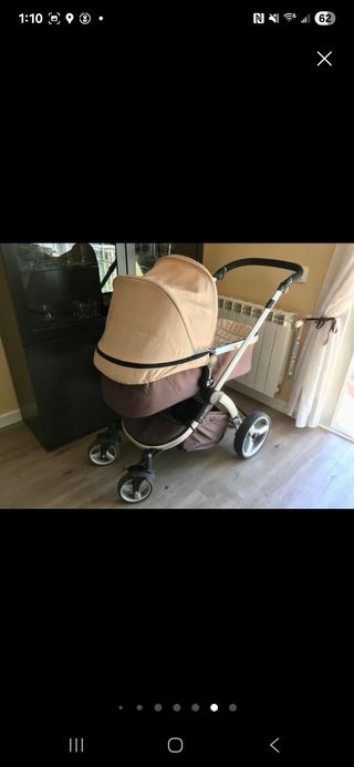 Cochecito bebé 3 piezas beige