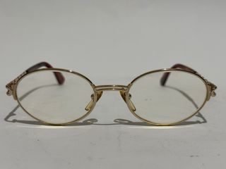 Occhiali Fendi vintage oro e marrone