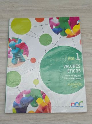 Libro de texto Valores Éticos 1⁰ de ESO 