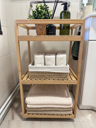 Estantería baño bambú - Como nueva