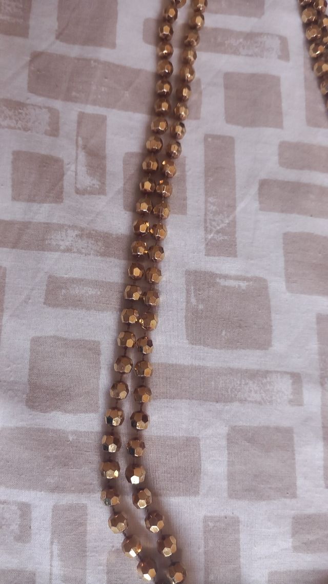 Collar largo color cobre