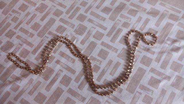 Collar largo color cobre